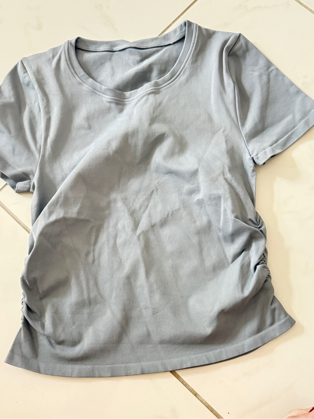 OQQ Short Sleeve T-Shirt in grey size XL